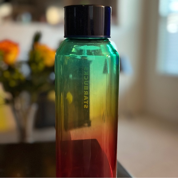 ⚡️Home⚡️ Starbucks Summer Rainbow Ombre Gradient Glass Bottle Tumbler 20 oz - Picture 4 of 4